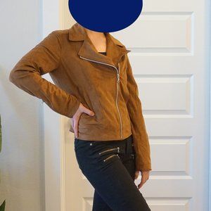 Uniqlo Brown “Suede” Rider Jacket | NWOT